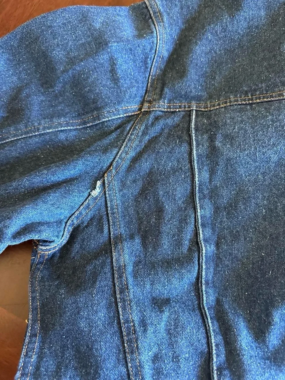 Vintage Coach in Four Seasons Indigo Denim Trucker Jacket Western Men’s M